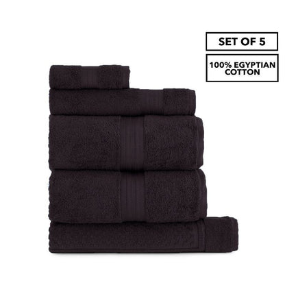 Sheraton Egyptian 5 Piece Towel Pack - Slate