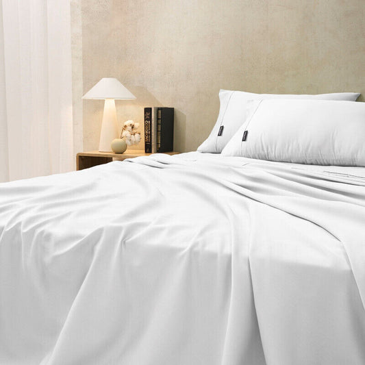 Sheraton  1000 TC Cotton Rich King Sheet Set - White