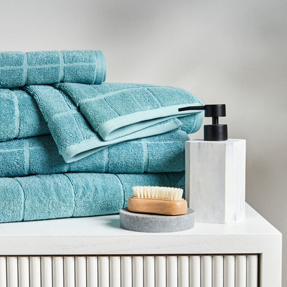 Sheraton  Subway 5 Piece Towel Set - Aqua Mist