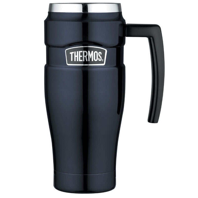 Thermos 470ml Stainless King Vacuum Insulated Travel Mug - Midnight Blue