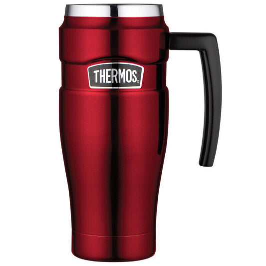 Thermos 470ml Stainless King Vacuum Insulated Travel Mug - Red