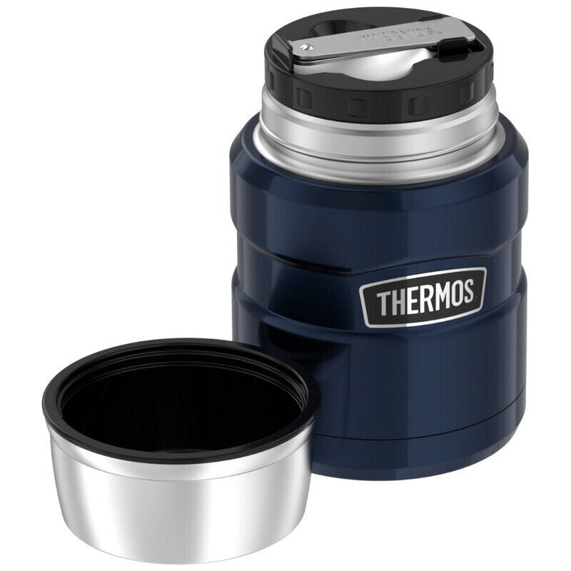 Thermos 470ml Stainless King Vacuum Insulated Food Jar - Midnight Blue