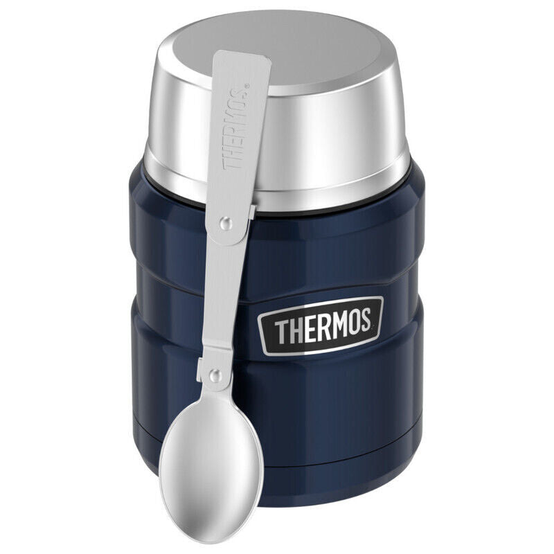 Thermos 470ml Stainless King Vacuum Insulated Food Jar - Midnight Blue