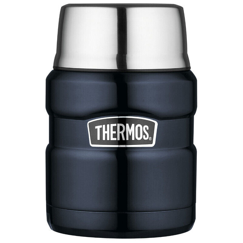 Thermos 470ml Stainless King Vacuum Insulated Food Jar - Midnight Blue