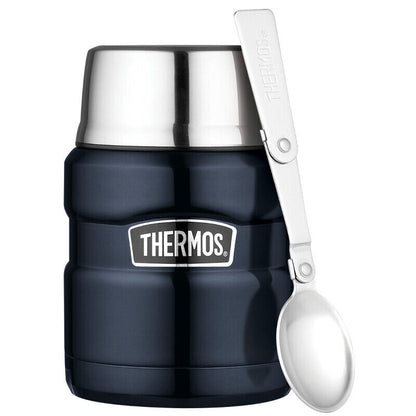 Thermos 470ml Stainless King Vacuum Insulated Food Jar - Midnight Blue