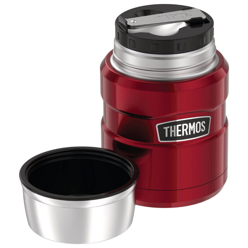 Thermos 470ml Stainless King Vacuum Insulated Food Jar - Red