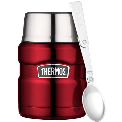 Thermos 470ml Stainless King Vacuum Insulated Food Jar - Red