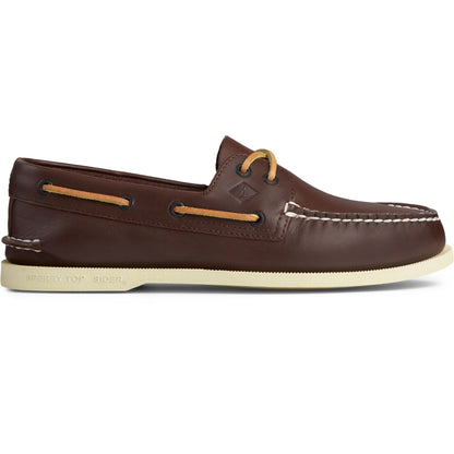Sperry Men's Authentic Original 2-Eye Wide Boat Shoe - Brown Leather -size 10