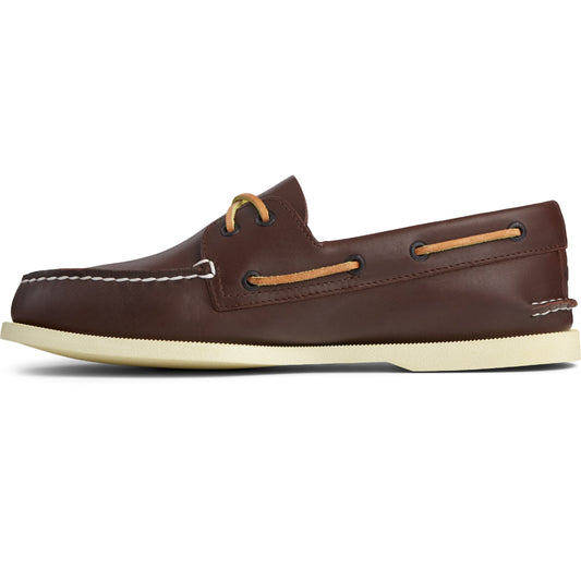 Sperry Men's Authentic Original 2-Eye Wide Boat Shoe - Brown Leather -size 10