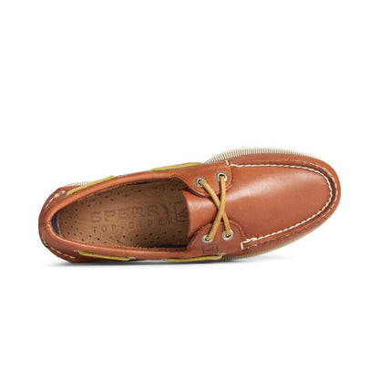 Sperry Men's 2-Eye Wide Boat Shoes - Tan - Leather - Size 9