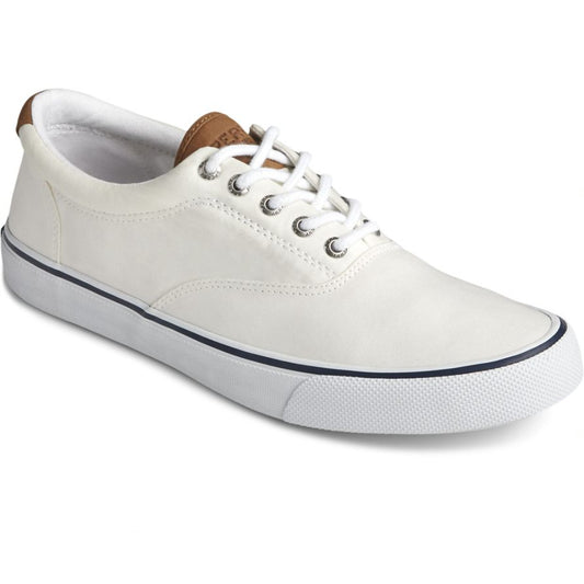 Sperry Men's Striper II CVO SW Sneaker - White -Canvas Cotton - Size 12