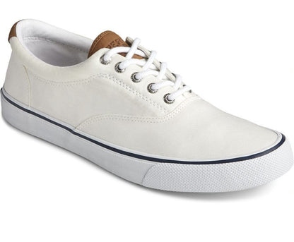 Sperry Men's Striper II CVO SW Sneaker - White -Canvas Cotton - Size 10