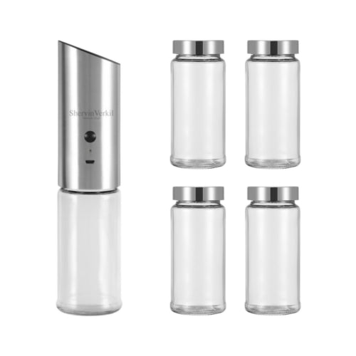 Shervin Verkil Gravity Grinder and Glass Jar Set - SVGGJ