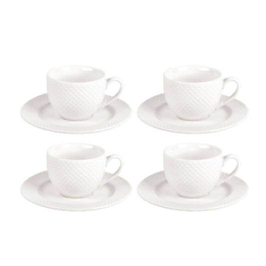 Shervin Verkil Prominence 4-piece Bijou Espresso Cup & Saucer set