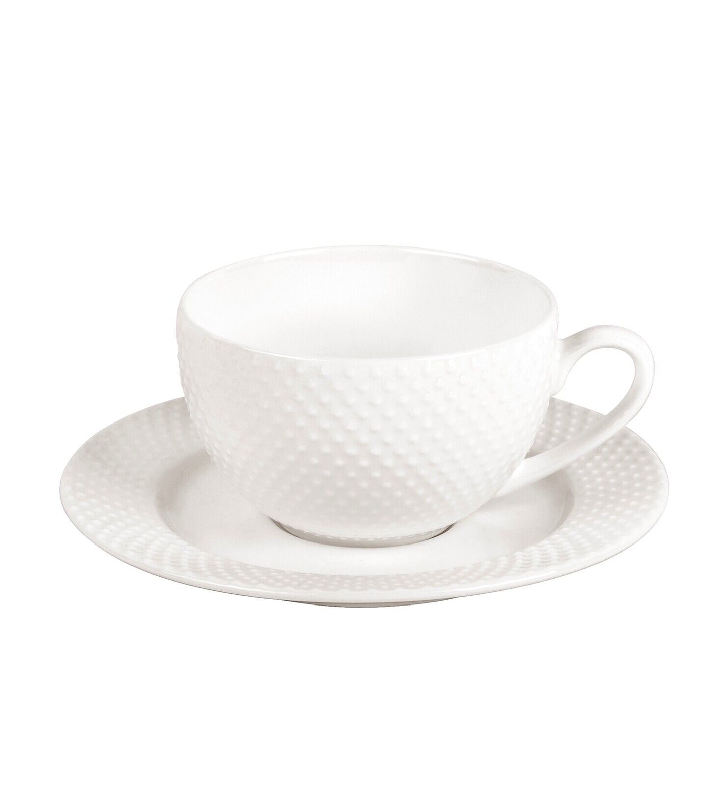 Shervin Verkil Prominence 4-piece Cup & Saucer Set - White