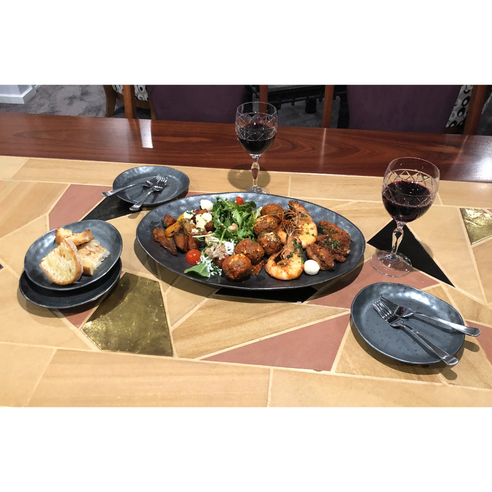 Shervin Verkil Rania Tapas Platter and Plates - 5 Piece Set