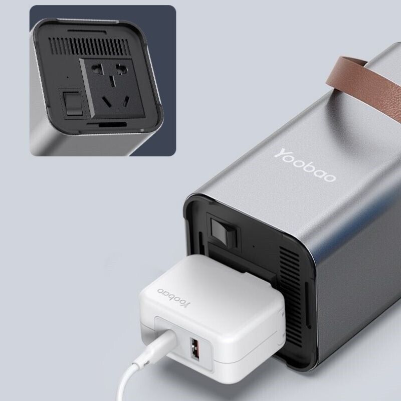 Yoobao Portable 26400mAh Power Station with LED Light - Grey