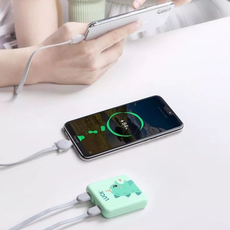 Yoobao Two Output Mini Cube 10000mAh Power Bank - Green Dragon