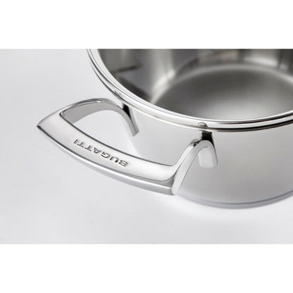 Bugatti Italy 18cm/ 1.5L Stainless Steel Casserole With Glass Lid