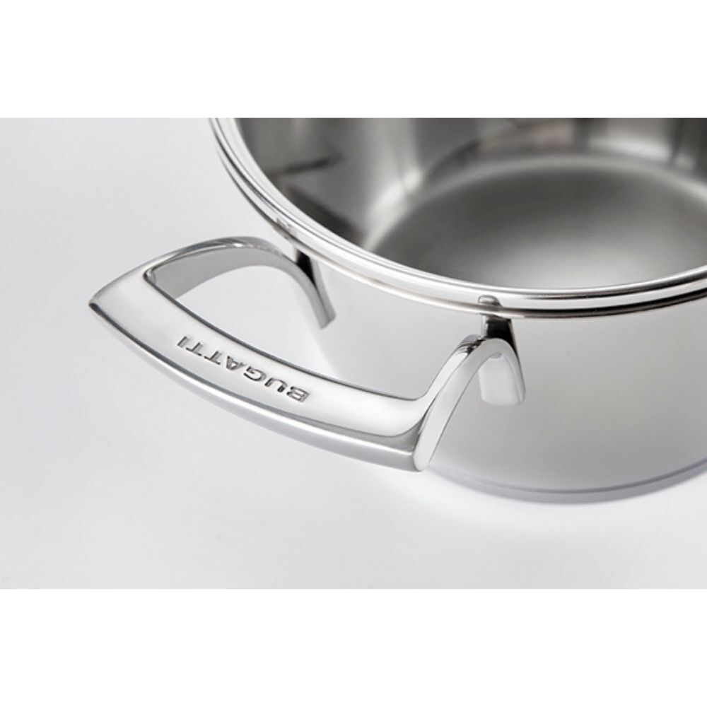 Bugatti Italy 4.0L/24cm Stainless Steel Casserole With Glass Lid